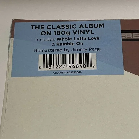 Led Zeppelin II LP 180-gram Vinyl New Mint Factory Sealed